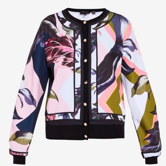 Ted Baker London Sweaters - TED BAKER Rose Gold Button Cardigan